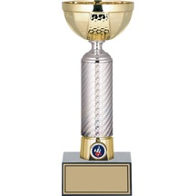 Odak Kupa - Small Kupalar - S-061 A - 27 Cm Altın - Beyaz