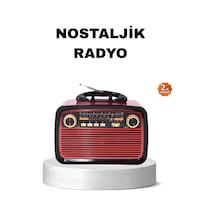 Mey İthalat Bluetooth Lu Led Işıklı Nostaljik Müzik Kutusu Ahşap Dokulu, Vintage Tasarım Ve Yüksek Ses Kalitesi