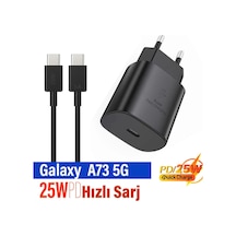Samsung A73 5g Uyumlu Hızlı Şarj Cihazı Type c 25w Pd 5a Kablo Galaxy A34 Aleti