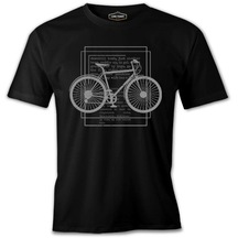 Bicycle Downhill Siyah Erkek Tshirt 001