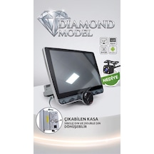 Kingwin 10.8 Inç Diamond Serisi Android Oto Teyp - 4gb Ram / 64gb - Single Din'den Double Din'e Dönüşebilen Multimedya Geri Görüş Kamerası  P1006 10.1"