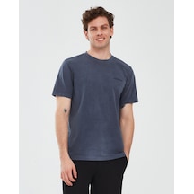 Skechers Organic Coll. M Short Sleeve  T-Shirt Erkek Lacivert Tshirt S241166-410