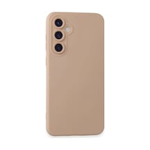 Samsung Galaxy Uyumlu S23 Fe Kılıf Nano İçi Kadife Silikon - Pudra İtdark35993