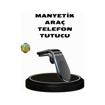 360 Dönebilen Manyetik Araç Telefon Tutucu Sarsıntısız Ve Şık Tasarımlı Siyah