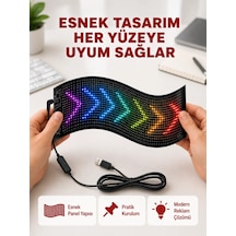 Usb Destekli Led Mağaza Tabelası - Renkli Rgb Kayan Yazı Paneli Diğer