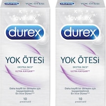Durex Yok Ötesi Ekstra İnce Ultra Kaygan Prezervatif 10'lu x 2