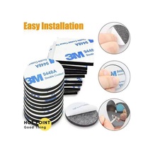 Vkemall 12 Adet/set 3m Kauçuklu Çift Taraflı Bant, 4x4cm Kare, Güçlü Yapıştırıcı, Isı Ve Suya Dayanıklı, Ev Ve Ofis Kullanıma Uygun