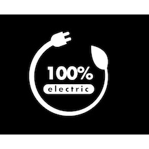 Elektirikli Araç Araba Uyarı Etiketi Beyaz Renk 13cm