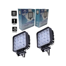2 Adet 16 Led Kare Çalışma Lambası 48 Watt 12-24 Volt
