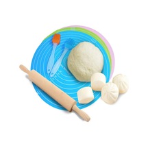 Mat Gıda Sınıfı Silikon Pasta Kek Profesyonel Ölçü Ayarlı Yıkanır Silikon Yapışmaz Hamur Matı