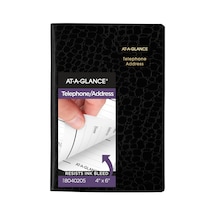 Telefon Ve Adres Defteri, 600+ Giriş, 10,16 X 15,24 Cm, Tasarımcı, Siyah 8040205 Çok Renkli