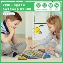 Üçgen Zincir Satranç Oyunu Eğitici Zeka Ve Strateji Oyunu Ebeveyn-çocuk Etkileşimli Masa Oyunu, 2-4 Oyuncu