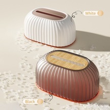 Pazly Pratik Otomatik Yaylı Peçete Dispenseri - Beyaz, Ev Ve Ofis İçin Kullanışlı Beyaz