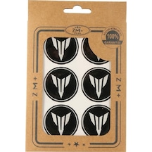 YAMAHA Koruma Takozu MT Damla Etiket Sticker Ø39mm SİYAH-BEYAZ