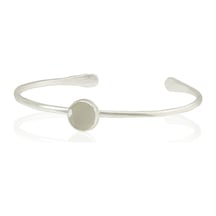 Kadir Jewellery Zirkon Taşlı Ayarlanabilir 925 Ayar Gümüş Kaplama Bilezik Beyaz