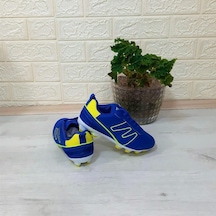 Jump 28843 Saks Mavi Krampon Çim Saha Çocuk Futbol Ayakkabı 001