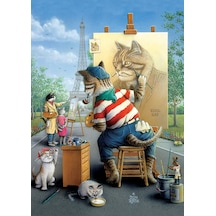 Art Puzzle Ressam Kedi 500 Parça Puzzle