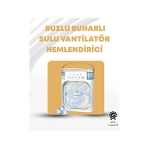 Taşınabilir 3'ü 1 Arada Mini Fan Nemlendirici + Soğutucu + Gece Lambası