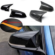 Karbon Fiber Desen-2 Parça Dikiz Aynası Kapağı Kapağı Karbon Siyah Bmw Serisi İçin 1 2 3 4 Xm 220i 328i 420i F20 F21 F22 F23 F30 F32 F33 F36 X1