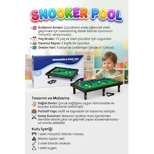 12 Toplu 2 Istakalı Taşınabilir 47,5cm Eğitici Bilardo Ve Masası Eğitici Spor Oyuncağı
