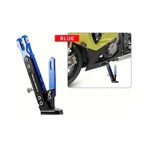 Chuangyinshop Cool Blue Universal Elektrikli Araç Tek Destek Motor Modifikasyon Yan Ayak Braketi Yaylı