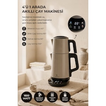 Kitchen Life MCH0012974 Demzade 4'in 1 Dijital 5 Fonksiyonlu Çelik Elektrikli Çay Makinesi