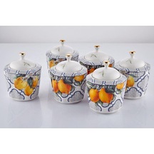 Lamedore Lemons Serisi 6 Lı Baharat Takımı Seti 300 Cc 1jyc-308 Beyaz