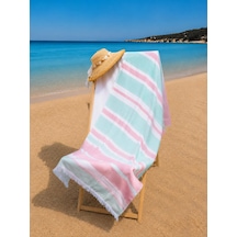 %100 Pamuk 90x160 Cm Unisex Plaj Havlusu Baveno Desen003