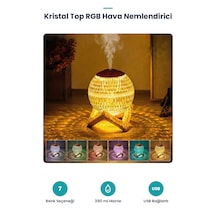 Kristal Top Rgb Işıklı Hava Nemlendirici