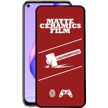 Huawei P40 Lite Tam Kaplayan Mat Seramik Ekran Koruyucu