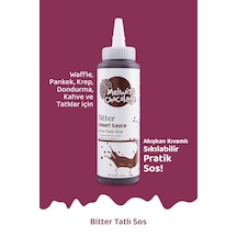 Melwiss Chocolate Bitter Tatlı Sos 330 G - Waffle & Krep & Pankek Sosu X 4 Adet