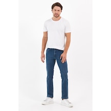 Digital Jeans Normal Kesim Fermuarlı Geniş Paça Yüksek B Açık Yeşil Açık Gri