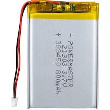 Powermaster 3.7 Volt 800 Mah Lityum Polimer Şarjlı Pil 3.8x34x50 Mm Akıllı Saat Kulaklık Pili