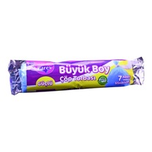 Parex Güçlü Büyük Çöp Torbası Mavi 7'li 65 x 80 CM