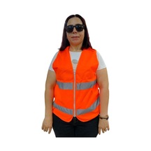 Fermuarlı Tcu İkaz Yeleği Xl Beden 59 Cm Çok Renkli