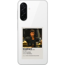 Samsung Galaxy A26 Uyumlu Scarface Mini Poster Tasarımlı Baskılı Silikon Kılıf Renkli