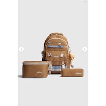 Relaxion 3 Lü Set Anahtarlıklı İlkokul Sırt Çantası 1396 Sarı