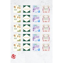 Ramadan Mubarak 2 Ramazan Telefon Laptop Bullet Journal Yapışkanlı Folyo Sticker Paketi 20 Adet Çok Renkli