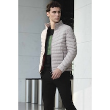 Morven Erkek Beyaz Su İtici Rüzgar Geçirmez Dynamic Fit Rahat Kesim Şişme Mont 25ks024001600 Beyaz