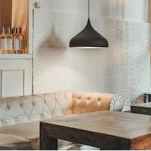 Riolight Modern1 Siyah Oda,Mutfak,Cafeler Için Tekli Metal Sarkit