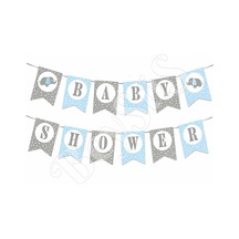 Baby Shower Banner Mavi