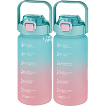 Vagonlife 2'li Ekonomik Motivasyon Matara Seti 1500 ML Büyük Boy