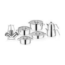 Arow Tr-4343 Venita 14 Parça Çelik Çeyiz Seti Gümüş