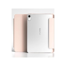 Huawei Matepad 11.5 İnç 2025 8gb / 128gb İle Uyumlu Kapak Smart Standlı 360 Tam Koruma Akıllı Pu Deri Kılıf - Pembe 2