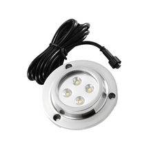 1'li Set Su Altı Aydınlatması, Su Geçirmez Ip68 Havuz Işığı, Yuvarlak, 80 Lm, 10 W Led Gölet Aydınlatması, Su Altı Spotu, Tekneler, Akvaryum, Çeşme Veya Gölet İçin, 12 V Güç Kaynağı İle, Mavi