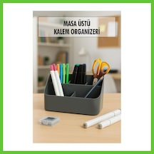 Bezos Masaüstü Kalem & Düzenleyici Kalemlik Füme Dmc