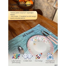 Mavdesign İsimli Beslenme Örtüsü 2 Adet Mavi