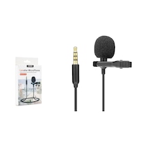 Telefon Yaka Mikrofonu AUX 3.5 MM 2 Metre