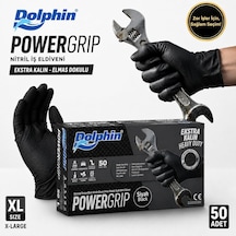 Dolphin Nitril Powergrip Ekstra Kalın Elmas Dokulu İş Eldiveni Xl 50'li Paket Diğer