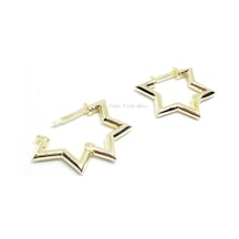 YILDIZ GÜMÜŞ HALKA KÜPE